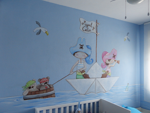 decoracion en paredes infantiles